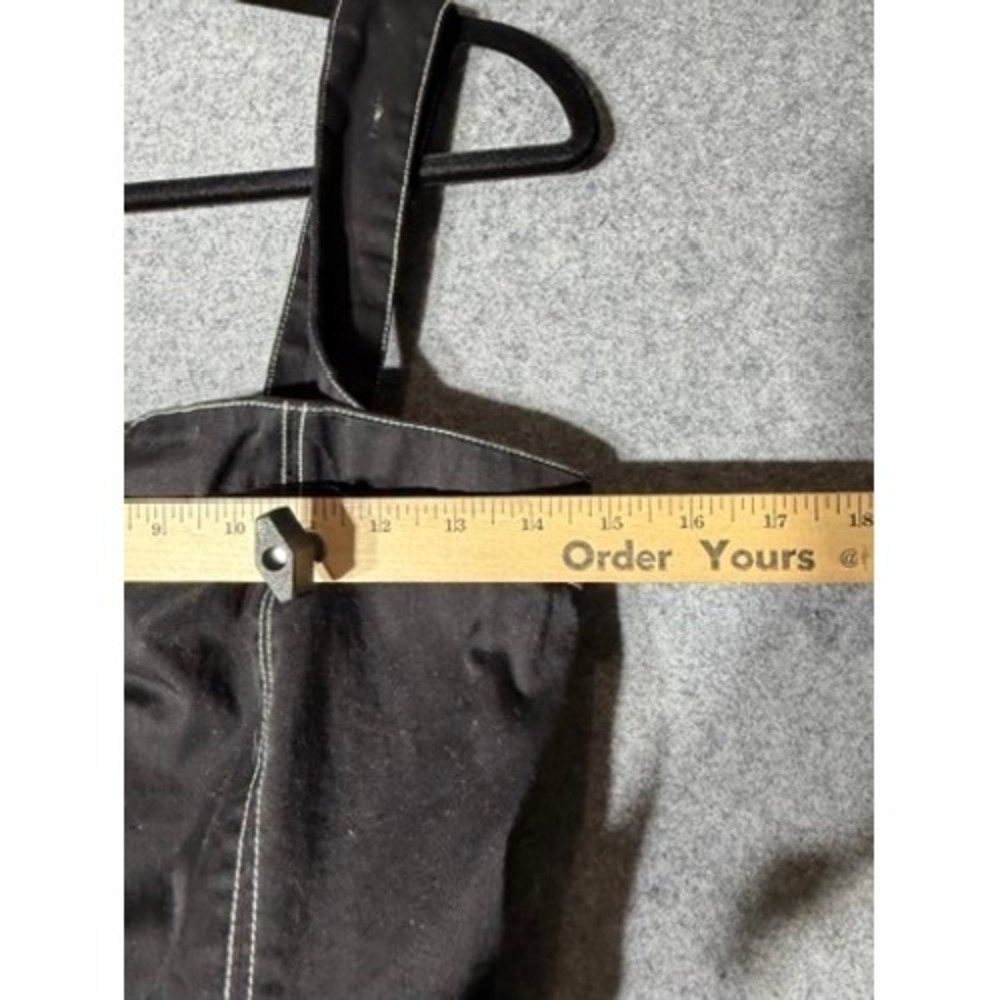 Express x Rocky Barnes Black Contrast Stitch Wide Leg Button Front Jumpsuit XS - Picture 4 of 9
